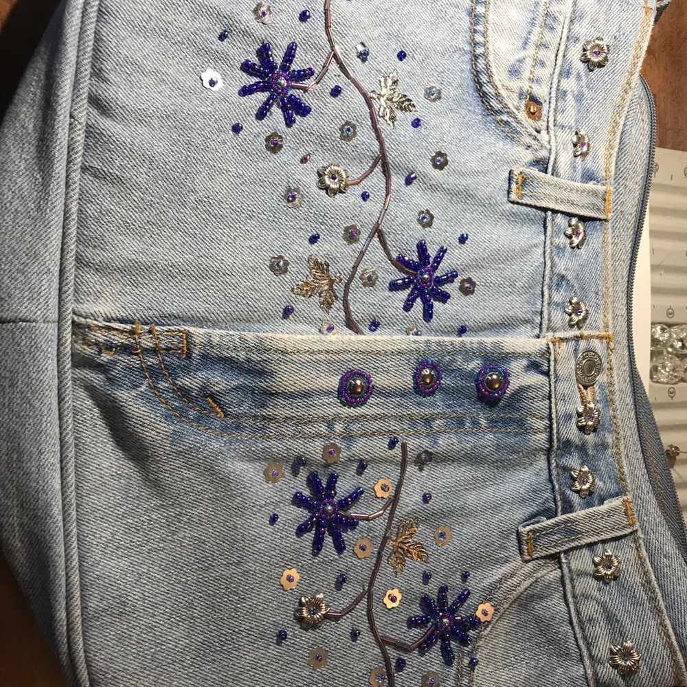 Denim jean hand bag - Picture 4 of 4